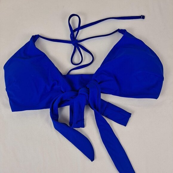 Holipick Size Small Cobalt Blue Bikini CutOut on Bottoms Ties on Bikini Top NWT - Picture 8 of 15